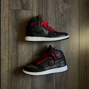 Air Jordan 1 Retro High OG BG Black Gym Red ❤️🖤 | Size 7 Youth 8.5 Wmns